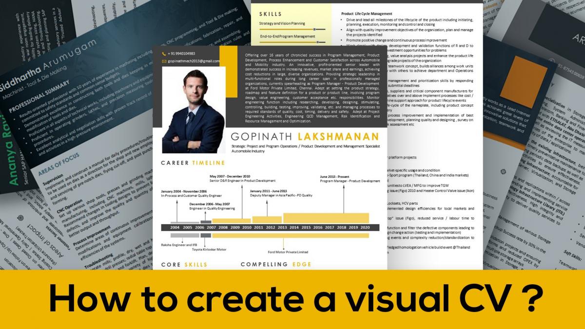 How to create a visual CV ?